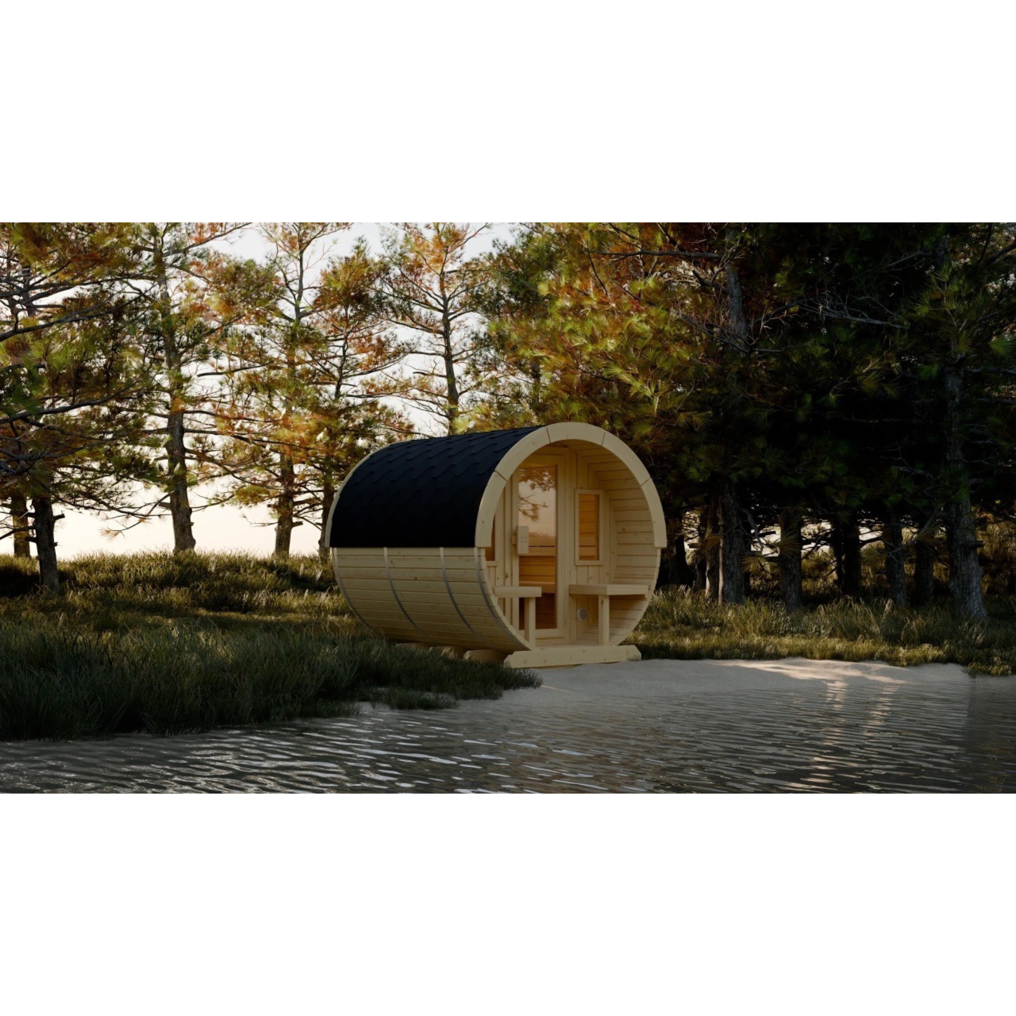 Gartensauna / Fasssauna FASSRA inkl. Terasse