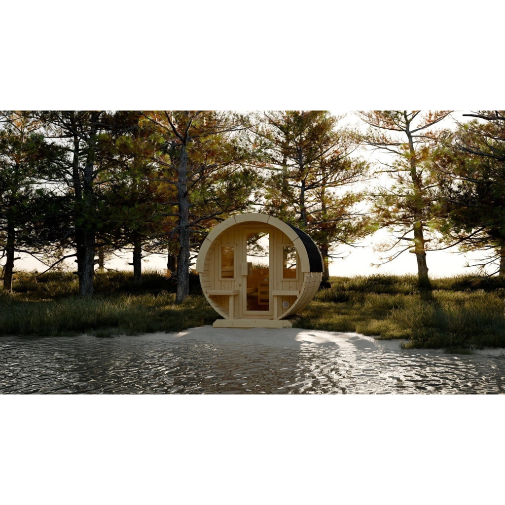 Gartensauna / Fasssauna FASSRA inkl. Terasse