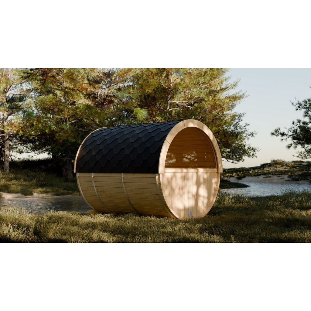 Gartensauna / Fasssauna FASSRA inkl. Terasse